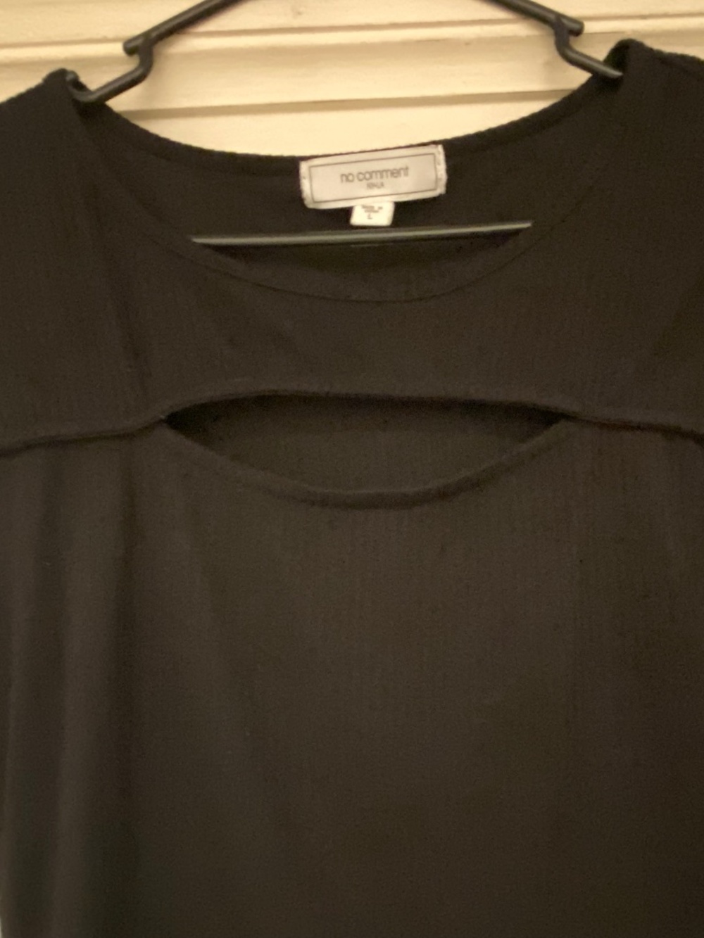 No Comment ribbed top